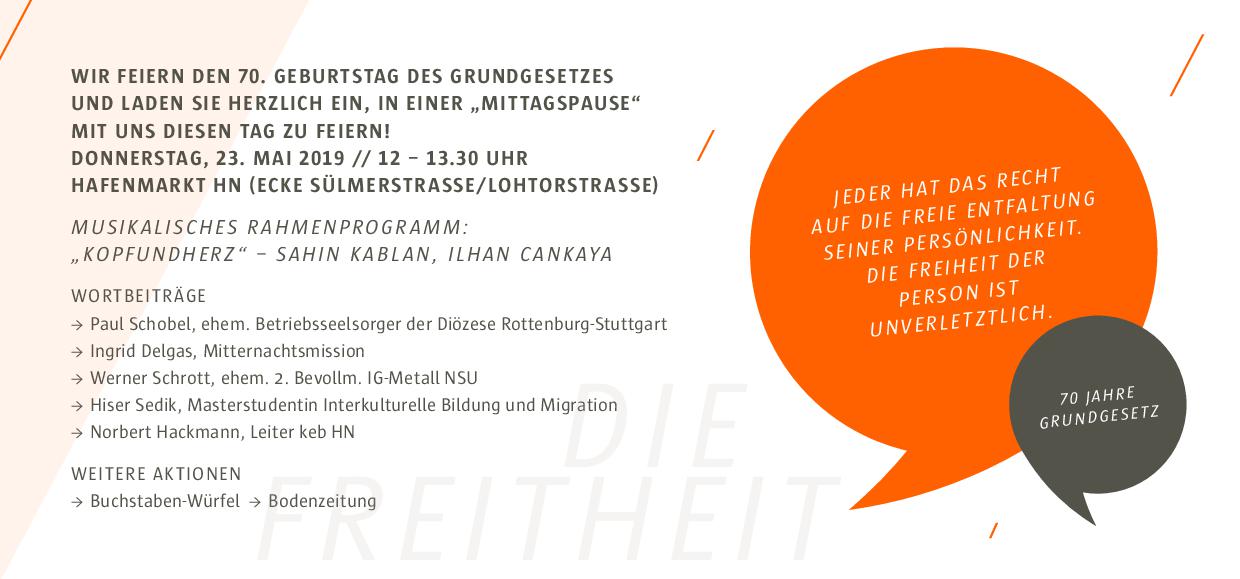 70. Geburtstag des Grundgesetztes