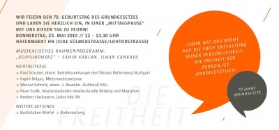70. Geburtstag des Grundgesetztes
